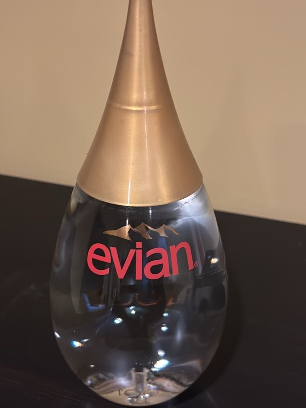 Rare Evian Limited Edition Tear-drop Bottle